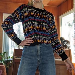 Vintage 80s 90s Graphic Sweater